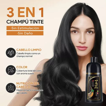 Shampoo Instantáneo Cubre Canas 3 en 1 Natural